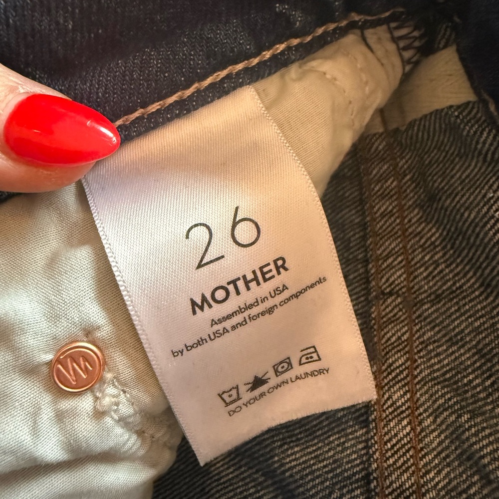 MOTHER Blue Floral Jeans - Picture 2 of 4
